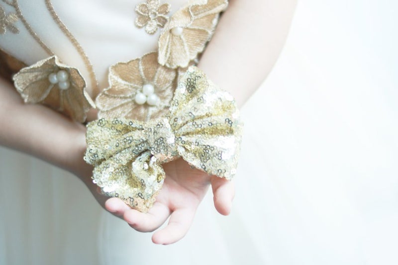 Missgrace Hot Gold Hair Bow.Hair Bows, Hair Clips,Girls Hair Bows.Hair Bows - Image 5